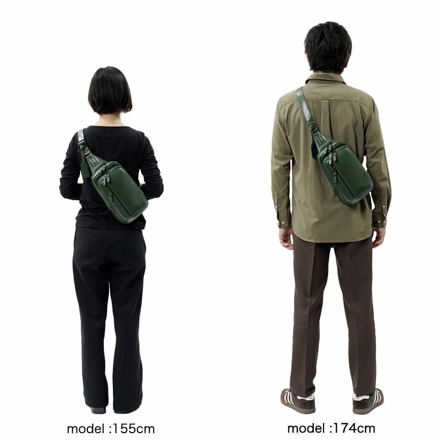 DOUBLES ボディバッグ ボンデッドレザーファイバ KGH-1081