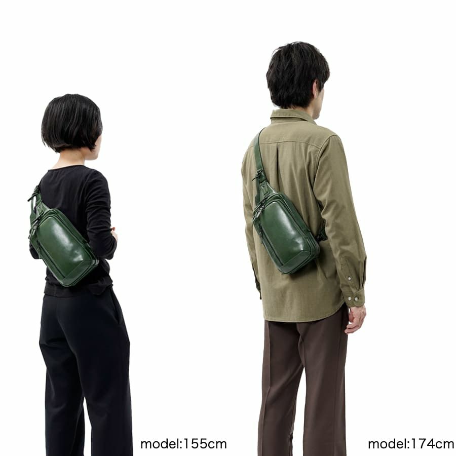 DOUBLES ボディバッグ ボンデッドレザーファイバ KGH-1081