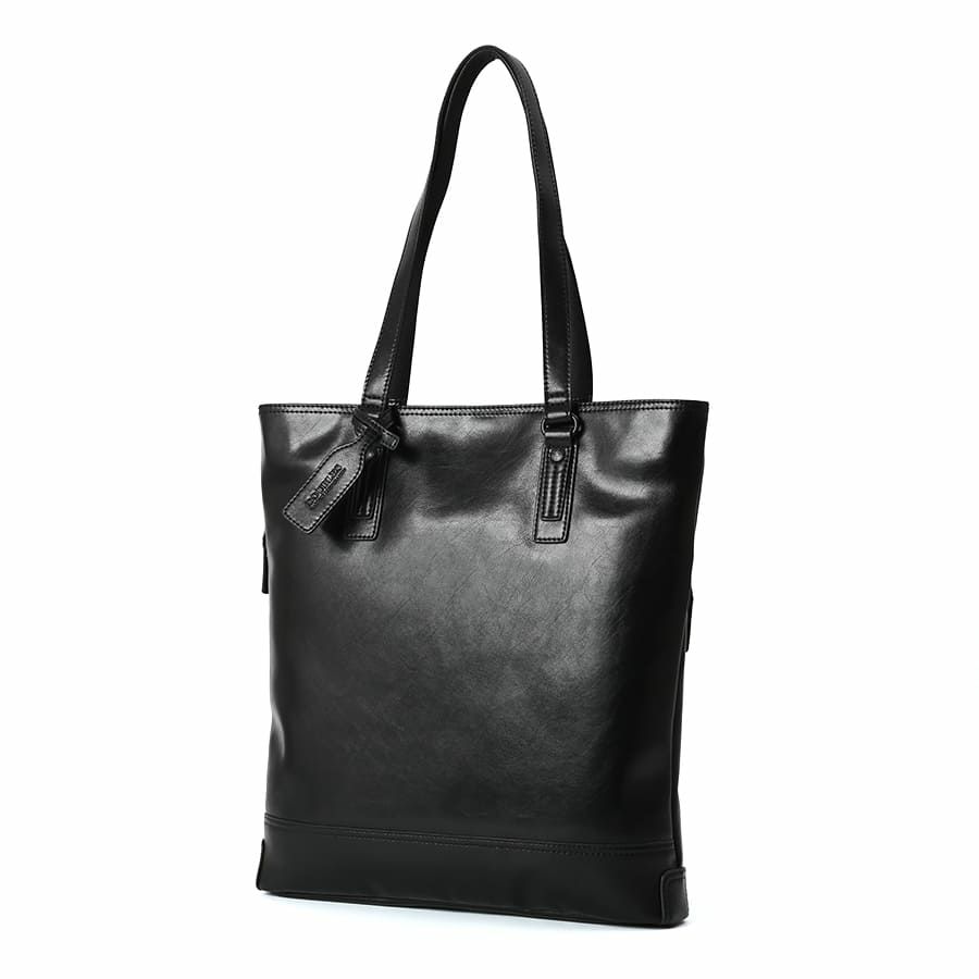 DOUBLES 薄マチ縦型トートバッグ ボンデッドレザーファイバ KGH-1082