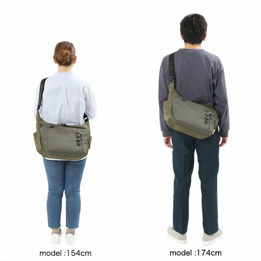 MOUSTACHE ショルダーバッグ 高密ポリエステル×杢調ポリエステル×牛革 BET-0342