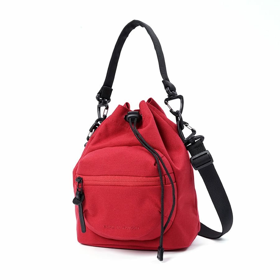 BOKU HA TANOSII 巾着2wayショルダーバッグ コーデュラナイロン×牛革 JBG-2003