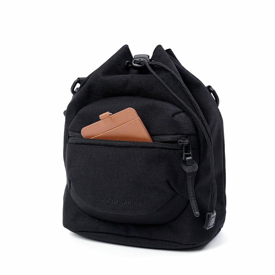 BOKU HA TANOSII 巾着2wayショルダーバッグ コーデュラナイロン×牛革 JBG-2003