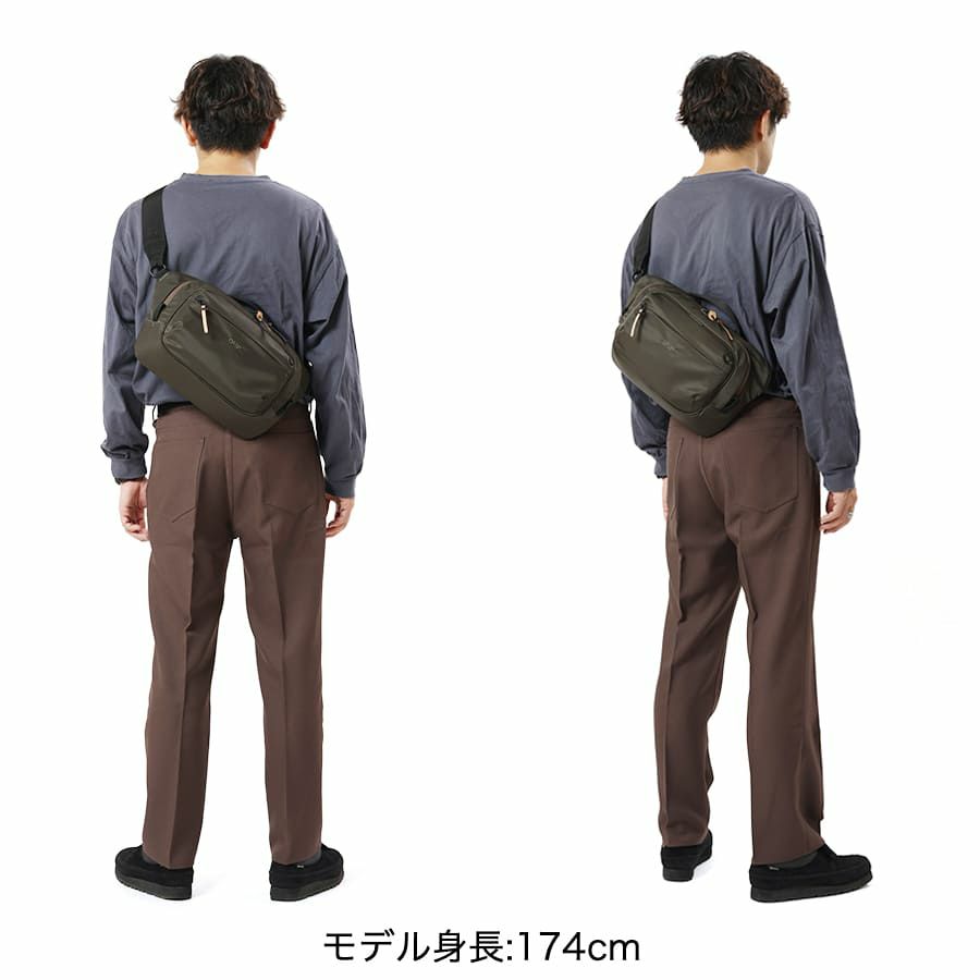 DSBK スリングバッグ、ボディバッグ 高密度ナイロンツイル(ダントツ撥水加工) JXF-3436