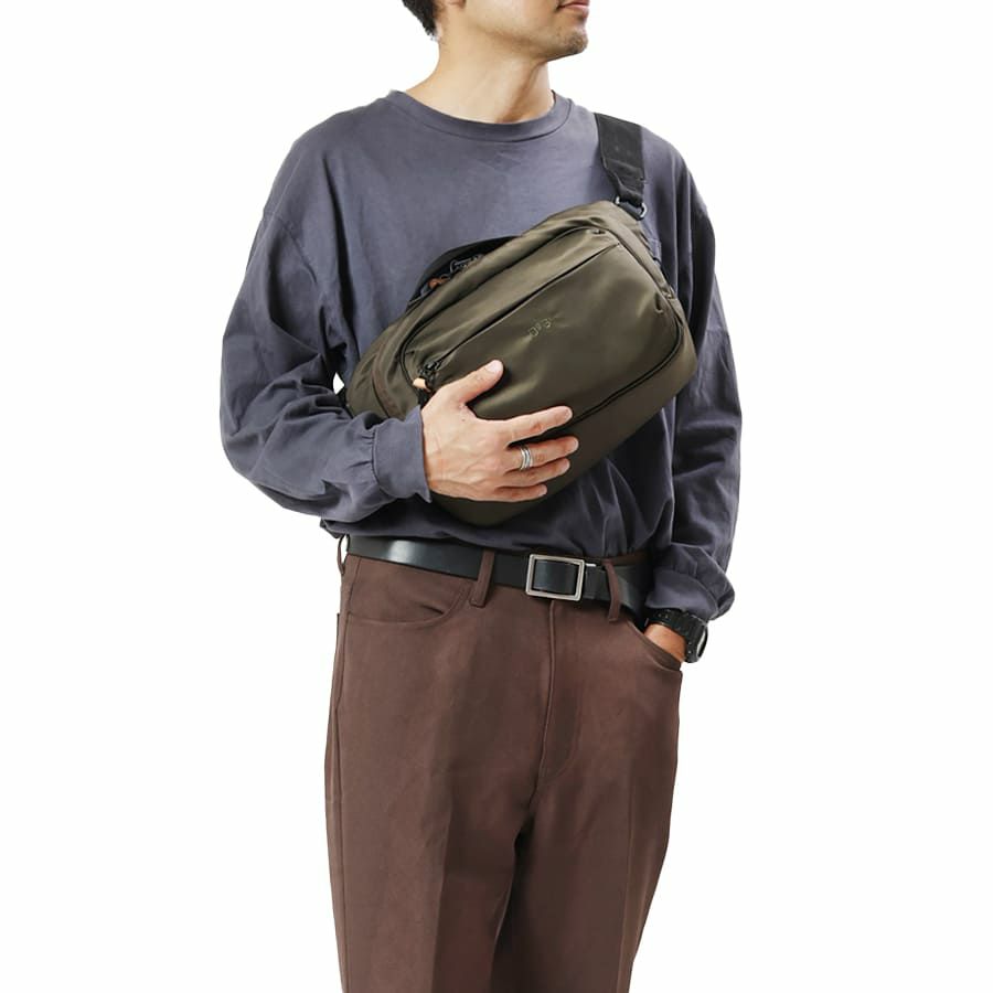 DSBK スリングバッグ、ボディバッグ 高密度ナイロンツイル(ダントツ撥水加工) JXF-3436