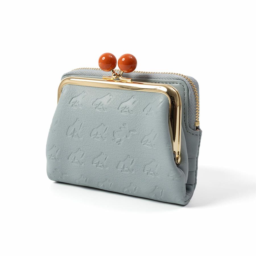 ESSENCE OF POISON 【WEB限定】【カエル】がま口二つ折り財布 牛革 DES-3502N