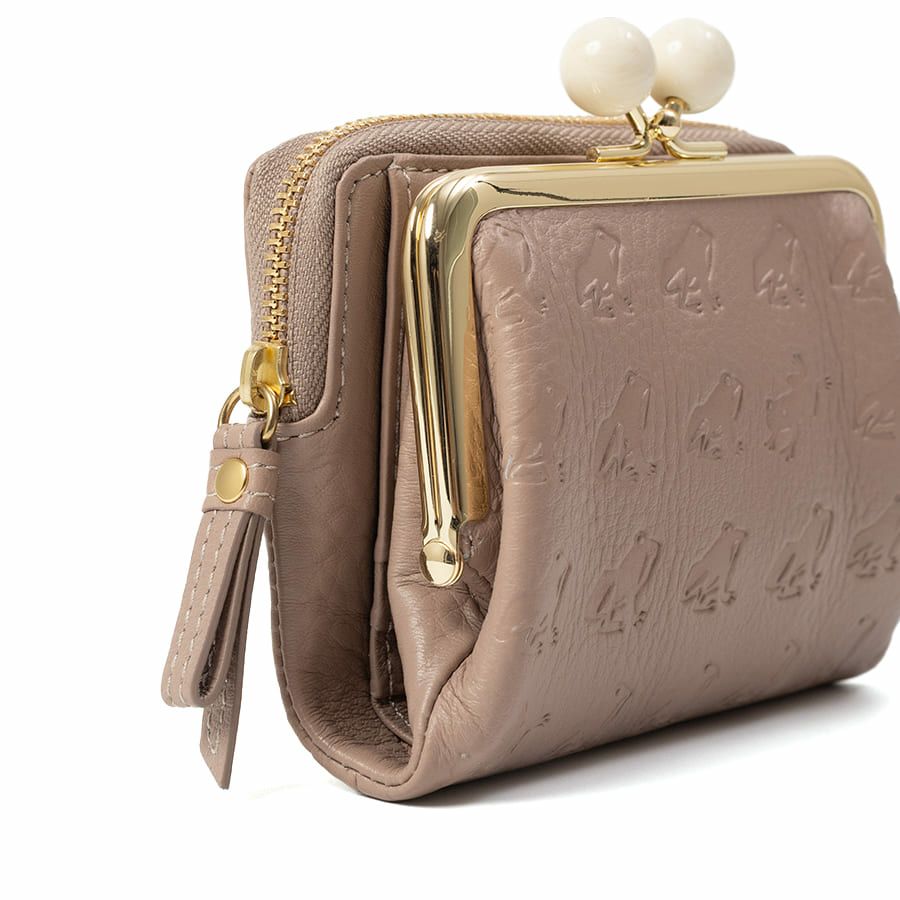 ESSENCE OF POISON 【WEB限定】【カエル】がま口二つ折り財布 牛革 DES-3502N