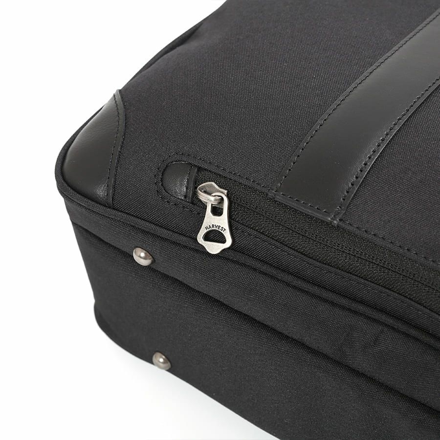 moustache on time 2層ブリーフケース 杢調ポリエステル×牛革 JWT-2830