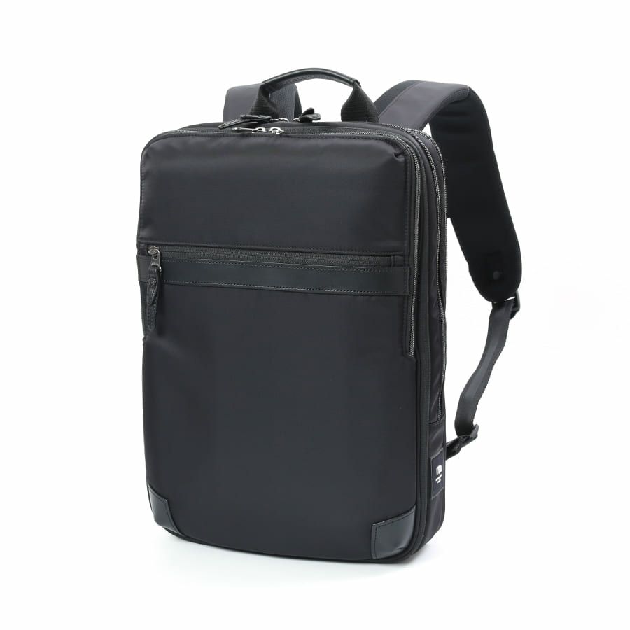 moustache on time ビジネスリュック 高密度ナイロンツイル×イタリアンヌメ牛革 BNO-2870