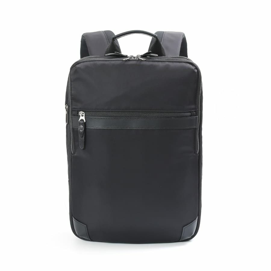 moustache on time ビジネスリュック 高密度ナイロンツイル×イタリアンヌメ牛革 BNO-2870