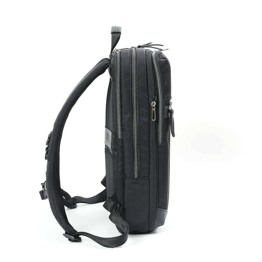 moustache on time ビジネスリュック 高密度ナイロンツイル×イタリアンヌメ牛革 BNO-2870