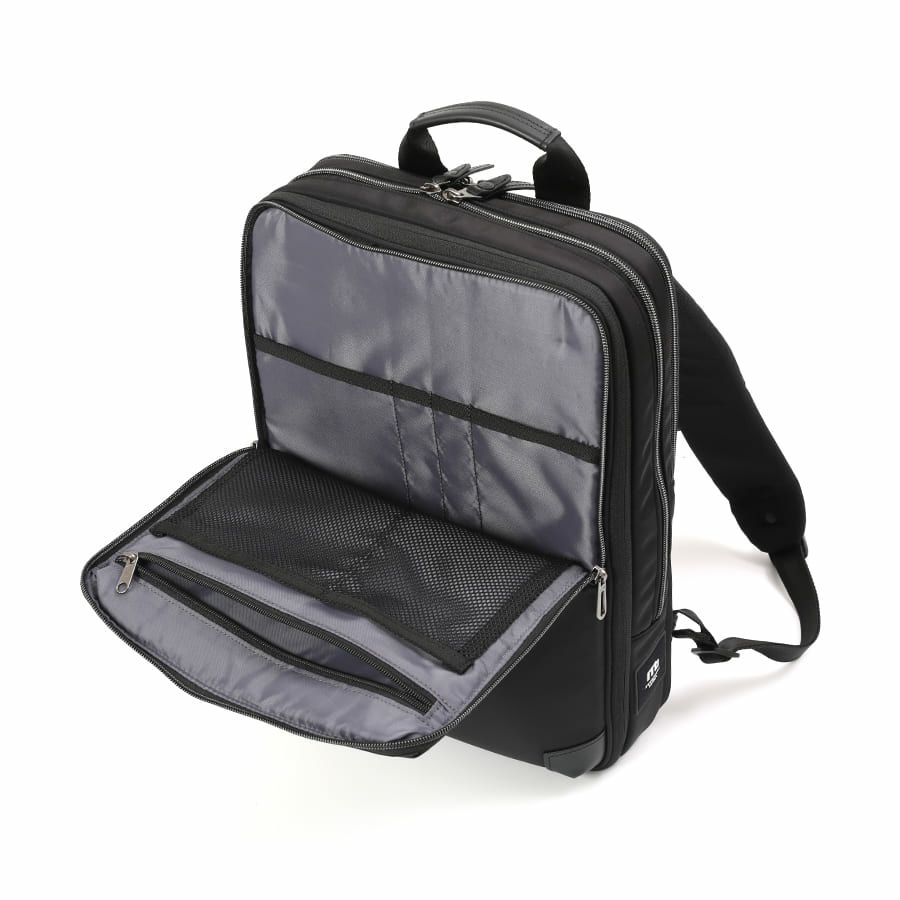 moustache on time ビジネスリュック 高密度ナイロンツイル×イタリアンヌメ牛革 BNO-2870