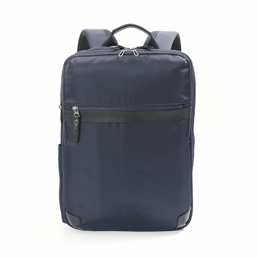 moustache on time ビジネスリュック 高密度ナイロンツイル×イタリアンヌメ牛革 BNO-2871