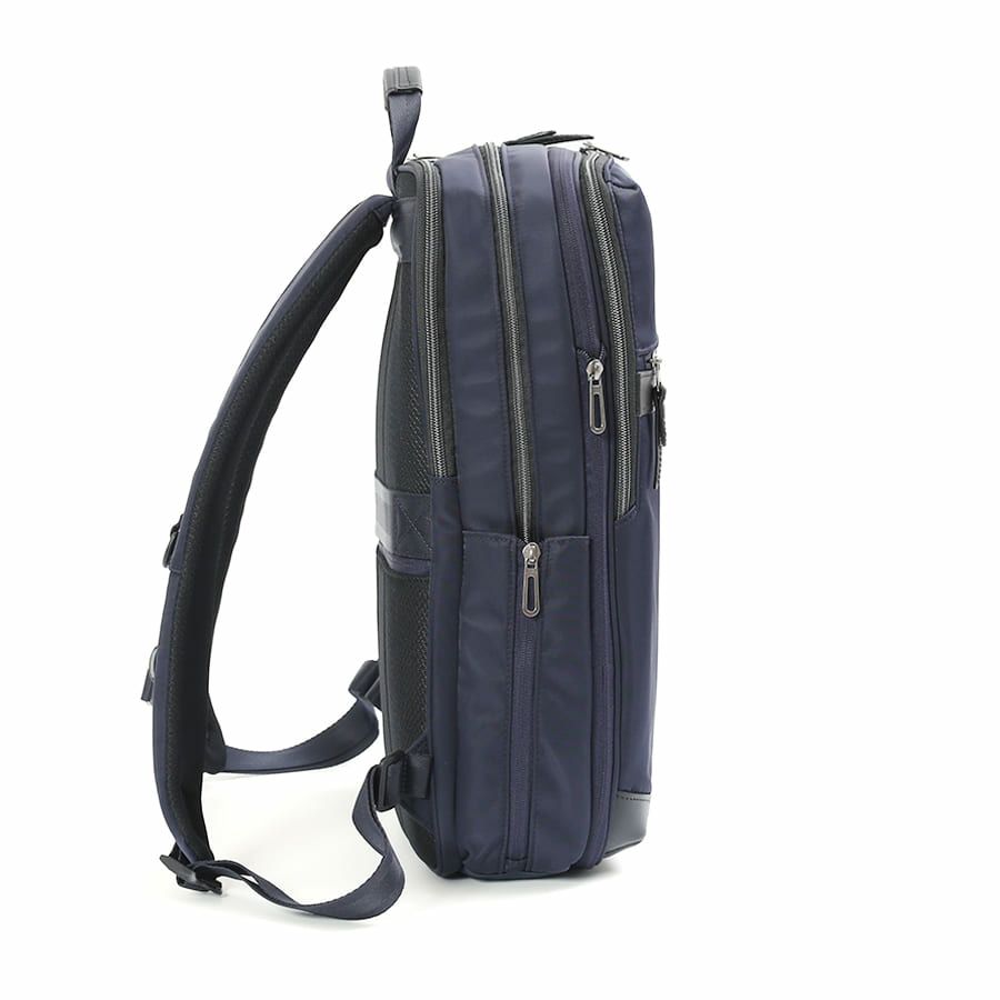 moustache on time ビジネスリュック 高密度ナイロンツイル×イタリアンヌメ牛革 BNO-2871