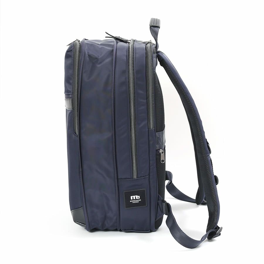 moustache on time ビジネスリュック 高密度ナイロンツイル×イタリアンヌメ牛革 BNO-2871