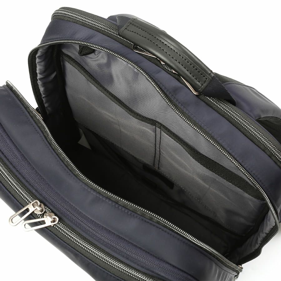 moustache on time ビジネスリュック 高密度ナイロンツイル×イタリアンヌメ牛革 BNO-2871