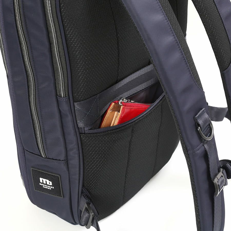 moustache on time ビジネスリュック 高密度ナイロンツイル×イタリアンヌメ牛革 BNO-2871