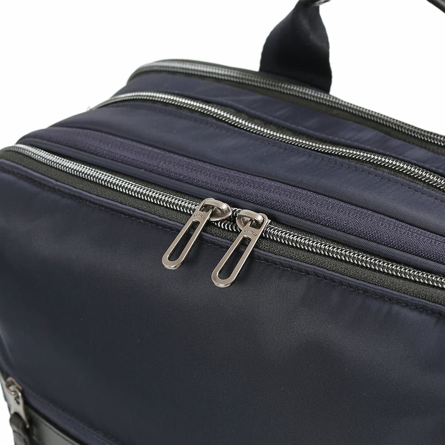 moustache on time ビジネスリュック 高密度ナイロンツイル×イタリアンヌメ牛革 BNO-2871