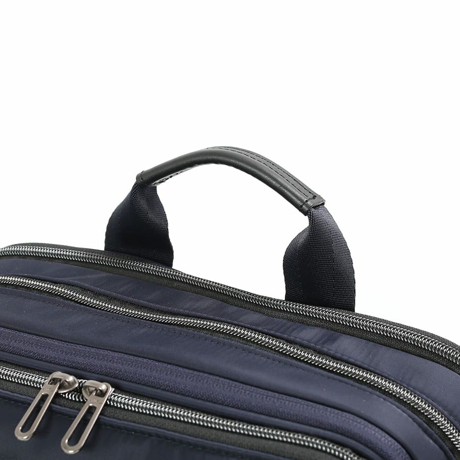 moustache on time ビジネスリュック 高密度ナイロンツイル×イタリアンヌメ牛革 BNO-2871