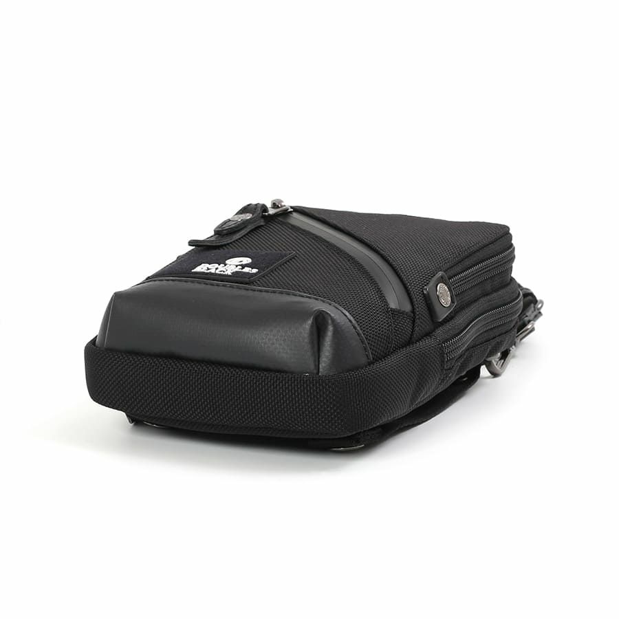 DOUBLES BLACK 2wayミニショルダー バリスティックナイロン×マットターポリン×牛革 JNB-3320