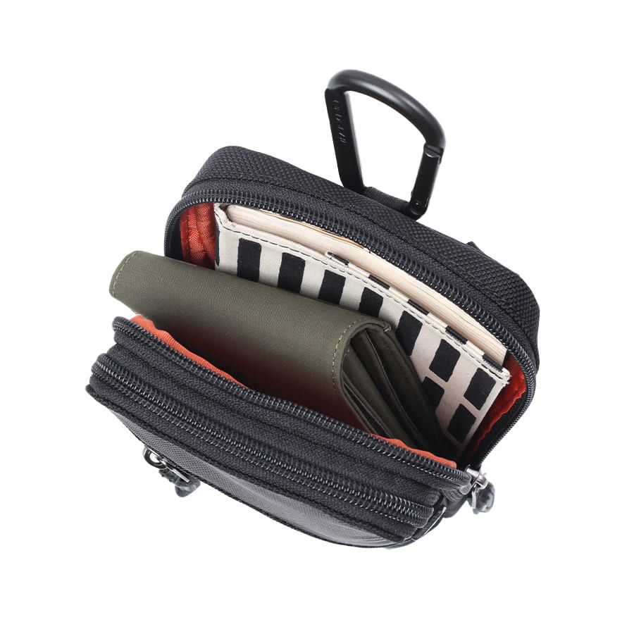 DOUBLES BLACK 2wayミニショルダー バリスティックナイロン×マットターポリン×牛革 JNB-3320