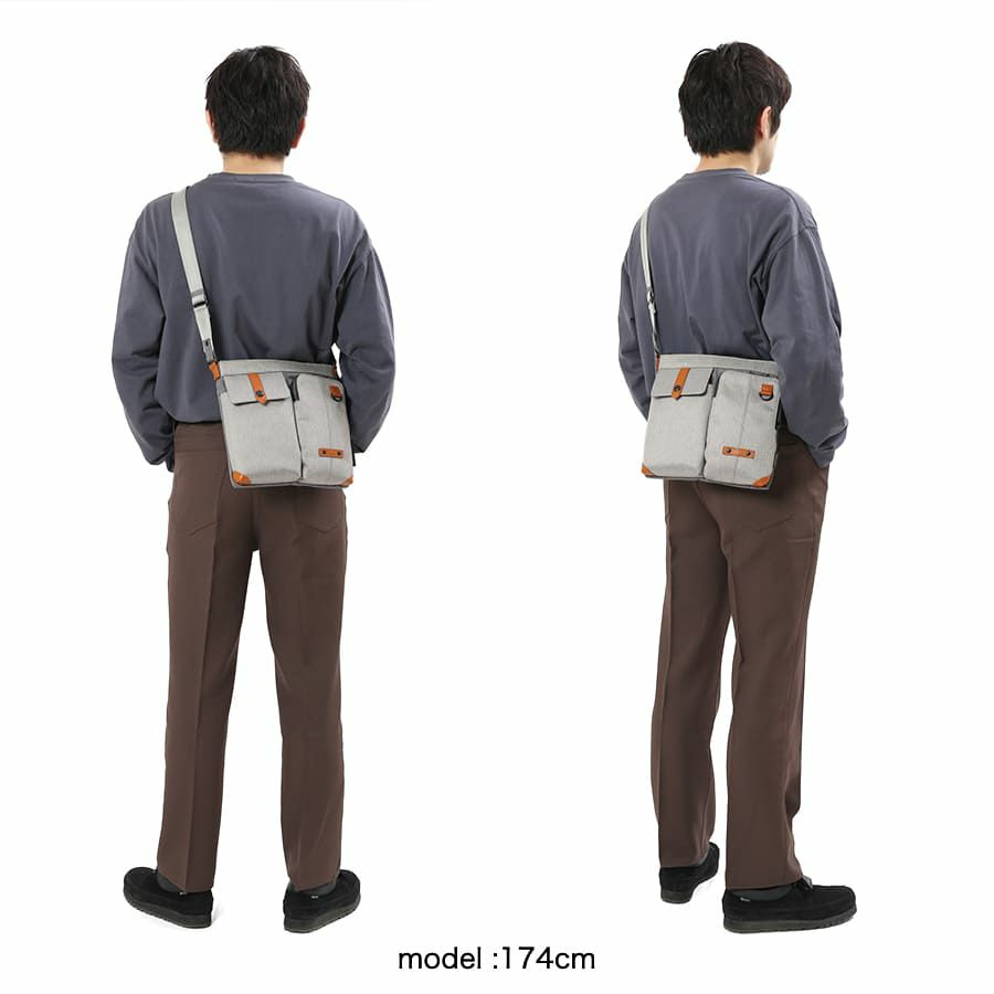 MOUSTACHE ショルダーバッグ ヘリンボーンポリエステル JHP-4182