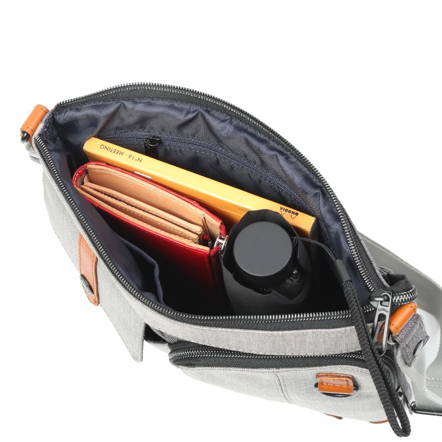 MOUSTACHE ショルダーバッグ ヘリンボーンポリエステル JHP-4182