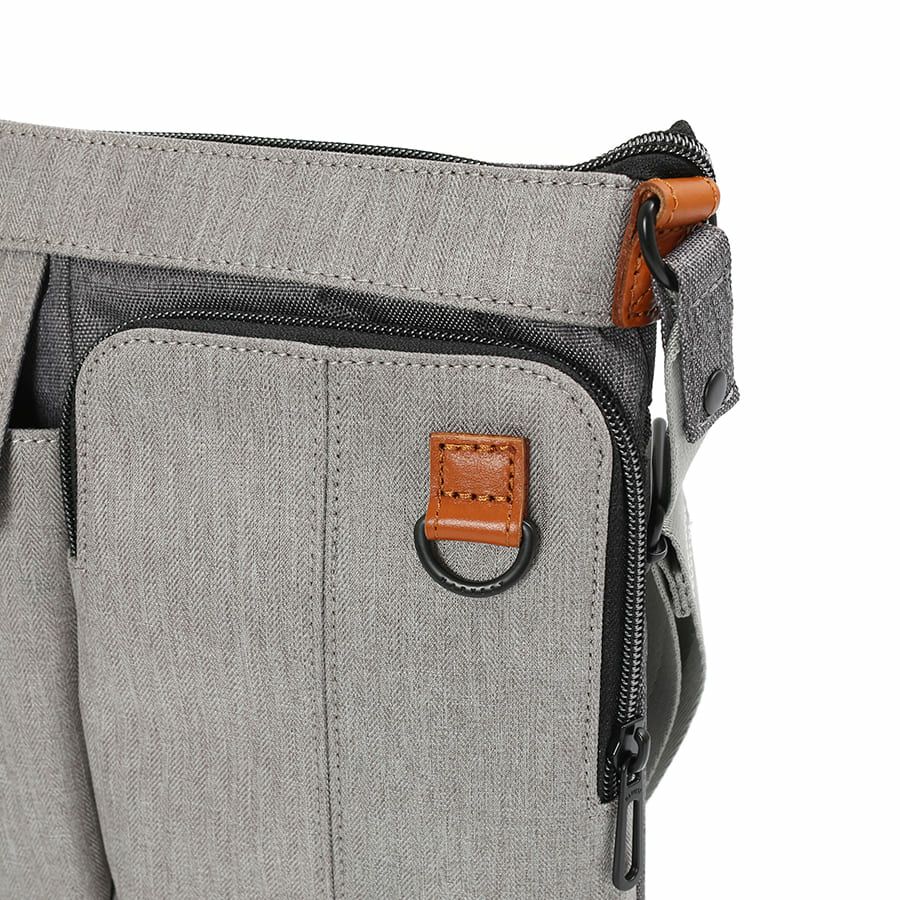 MOUSTACHE ショルダーバッグ ヘリンボーンポリエステル JHP-4182