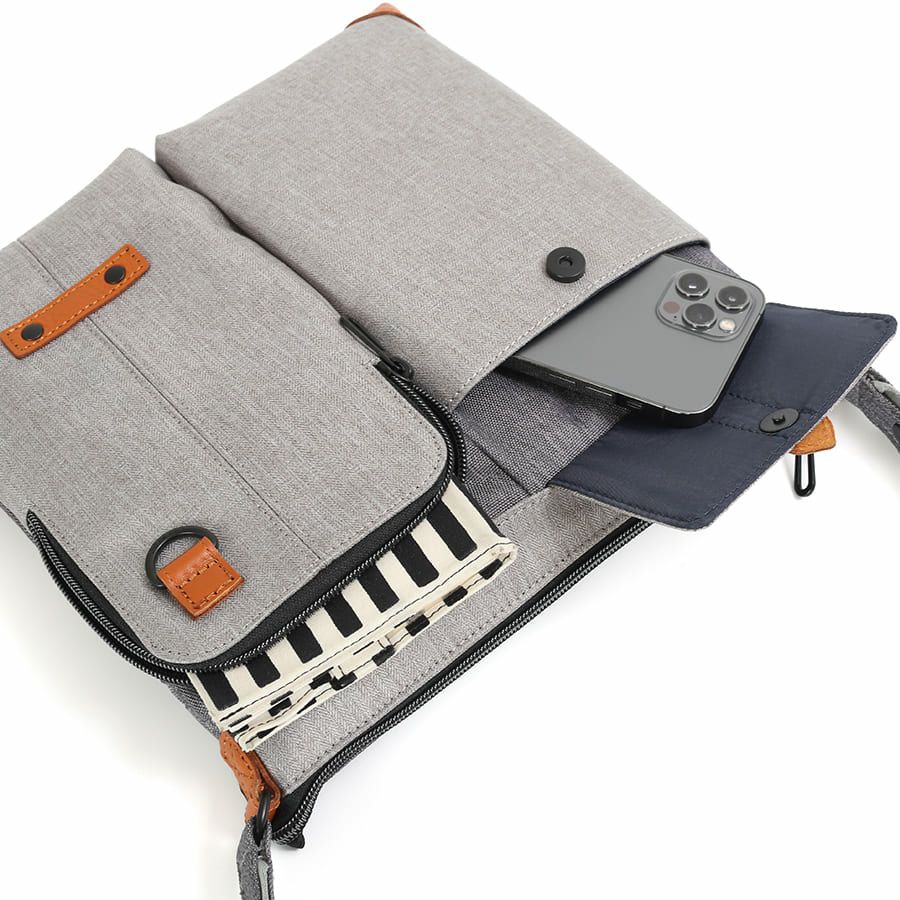 MOUSTACHE ショルダーバッグ ヘリンボーンポリエステル JHP-4182