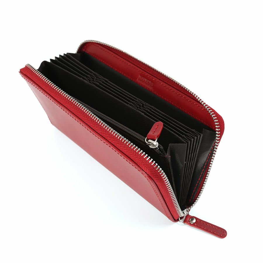 DOUBLES ラウンドファスナー長財布 イタリアン牛革 XAL-7673