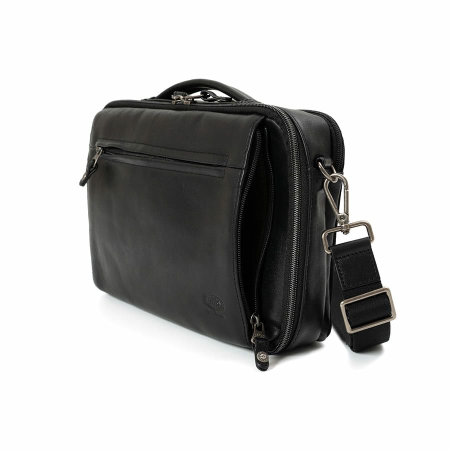 DOUBLES 2WAYクラッチショルダーバッグ 牛革×ポリエステル KWW-1345