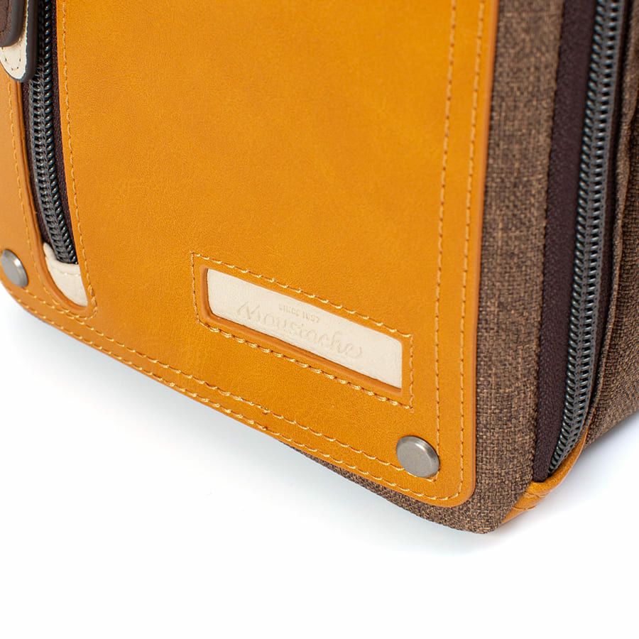 MOUSTACHE 縦型ミニショルダーバッグ シュリンク合皮×マット合皮×杢調ポリ JEX-4331