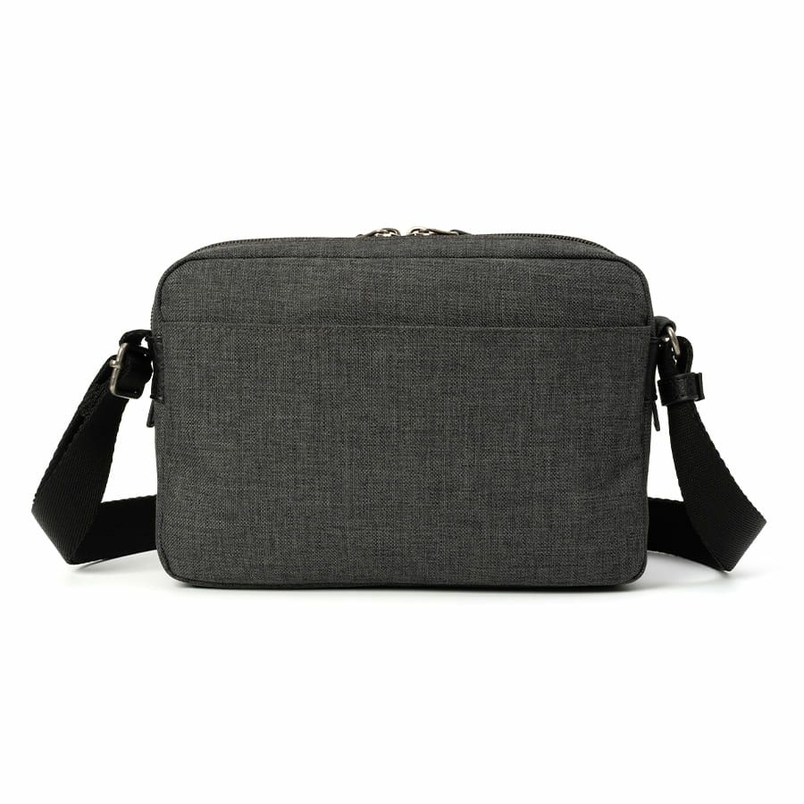 MOUSTACHE 横型ミニショルダーバッグ シュリンク合皮×マット合皮×杢調ポリ JEX-4332