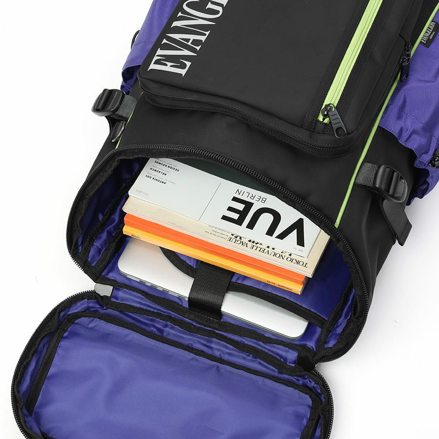 【エヴァンゲリオンコラボ】 マチ拡張 スクエアリュックサック 24-30L ポリエステル MEV-4007