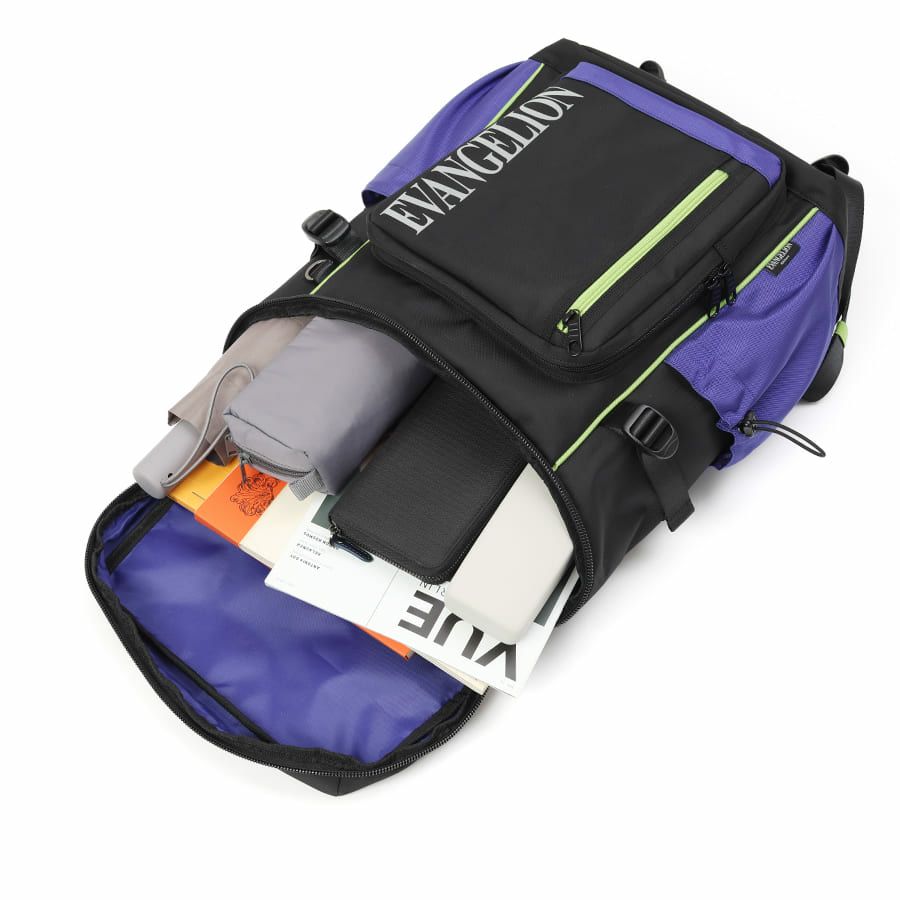 【エヴァンゲリオンコラボ】 マチ拡張 スクエアリュックサック 24-30L ポリエステル MEV-4007