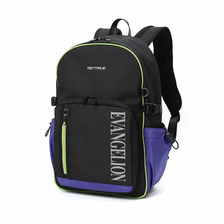 エヴァンゲリオンコラボ】 MOUSTACHE マチ拡張 ラウンドリュックサック 24-30L ポリエステル MEV-4008