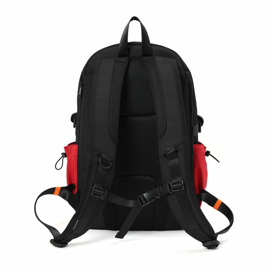エヴァンゲリオンコラボ】 MOUSTACHE マチ拡張 ラウンドリュックサック 24-30L ポリエステル MEV-4008